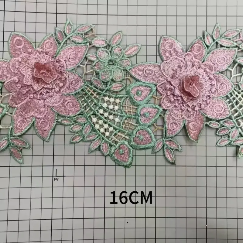 Fashionable High Quality Short Three Dimensional Floral Sequin Lace Suitable For Dresses And Other Accessories Fashionable High Quality Short Three Dimensional Floral Sequin Lace Suitable For Dresses And Other Accessories