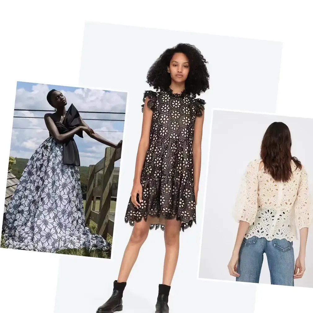 New Arrival 3d Flower Decorated 100 Cotton Embroidery Lace Fabric With Eyelet Holes For Women Shirt Clothing New Arrival 3d Flower Decorated 100 Cotton Embroidery Lace Fabric With Eyelet Holes For Women Shirt Clothing