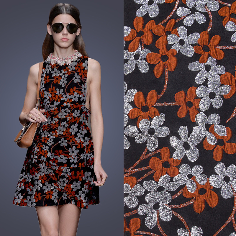 Warp Textile Printing Embroidery Fabric Jacquard Fabric for Dress